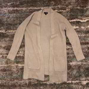 Tan cardigan sweater